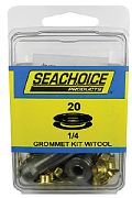 Seachoice BP9701SC 1/4 Grommet Kit with Tool 20/PK