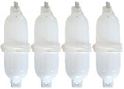 Seachoice DE78161S 4PK Fndr Kit 4.5X16 Twneye Wht