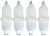 Seachoice DE78161S 4PK Fndr Kit 4.5X16 Twneye Wht
