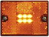 Seachoice MCL36ASSCH LED Amber Square Stud Mount