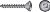 Seachoice SC3471 #10X3/4 Sqr Ovl Sms SS 100/BG