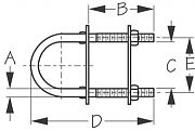 Seadog 0802531 U-Bolt - Stainless Steel