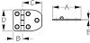 Seadog 2010201 Short Side Door Hinge - 2-5/8"