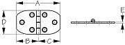 Seadog 2010301 Stainless Door Hinge - 2-3/4"