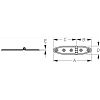 Seadog 2011361 Stainless-Strap hinge - 6-1/8" - #8