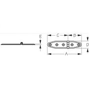 Seadog 2011361 Stainless-Strap hinge - 6-1/8" - #8