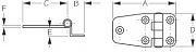 Seadog 2015701 Offset Short Side Hinges
