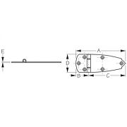 Seadog 2017501 Door Hinge SS  1PR/CD