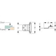Seadog 2019141 Semi-Concealed Hinge