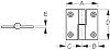 Seadog 2045201 Take-Apart Hinge - 1-1/2" x 2-3/4"