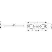 Seadog 2053901 Stainless-Strap Hinge - 4-1/8" - #10