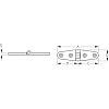 Seadog 2054001 Stainless-Strap Hinge - 5-7/8" - #10