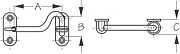 Seadog 2212021 Cabin Door Hook - Stainless Steel - 2-3/8"
