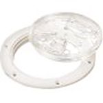 Seadog 3371511 Screw Out Deck Plate With Clear Cover - 5"