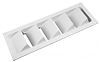 Seadog 337290 Slotted Five Louvered Ventilator - White