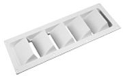 Seadog 337290 Slotted Five Louvered Ventilator - White