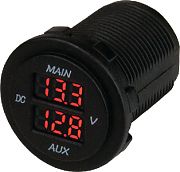 Seadog 421616-1 Dual Round Voltmeter