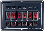 Seadog 4222101 6 Way Aluminum Switch Panel