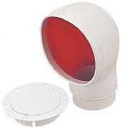 Seadog 727135-3 3"PVC Stdprofile Cowlvent Red