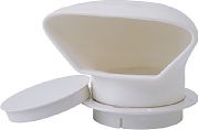Seadog 727142-3 4"PVC Lowprofile Cowlvent Wht