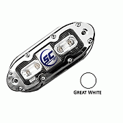 Shadow-Caster SCM-4 LED Underwater Light w/20´ Cable - 316 SS Housing - Great White