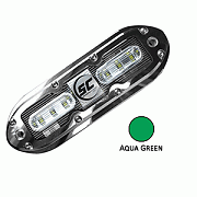 Shadow-Caster SCM-6 LED Underwater Light w/20´ Cable - 316 SS Housing - Aqua Green