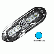 Shadow-Caster SCM-6 LED Underwater Light w/20´ Cable - 316 SS Housing - Bimini Blue