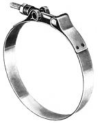 Shields 7203120 Exhaust Hose T-BOLT Band Clamp 3-1/2" ID