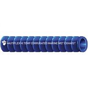 Shields Nautiflex Series 262 Corrugated Blue Silicone Hose 2" ID per 1/2 Foot