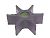 Sierra 18-3250 Impeller - Dia. 3 1/2",DPTH. 1 1/4" - 6 Fins - Neoprene - Key