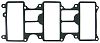 Sierra 18-99055 Manifold Gasket
