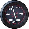 Sierra 57899P Amega 3´´ Speedometer Kit, 80 mph, Includes G Sender