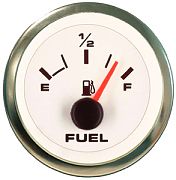 Sierra 62551P Premier Pro Series White 2" Fuel Gauge