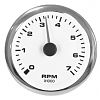 Sierra 62561P Premier Pro Series White 3" Electric Tachometer 0-7000RPM