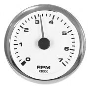 Sierra 62561P Premier Pro Series White 3" Electric Tachometer 0-7000RPM