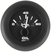 Sierra 62720P Premier Pro Series Black 2´´ Oil Pressure, 0-80PSI