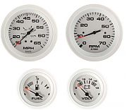 Sierra 68387P Arctic Outboard Instrument Set - 4 Gauge Set