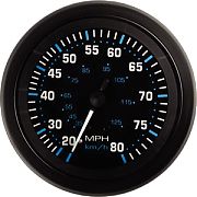 Sierra 68397P Eclipse 3" Speedo Kit 0-80 Mph - Includes Pitot and Hose