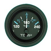 Sierra 68401P Eclipse 2" Water Temperature Gauge 120-240F