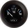 Sierra 68408P Eclipse 2" Voltmeter - 12V