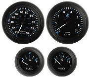 Sierra 68412P Eclipse Outboard Instrument Set - 4 Gauge Set