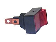 Sierra RK21420 Rocker - Illuminated - Surface Mount, Glows Red In