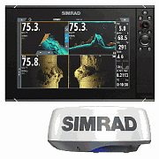 Simrad NSS12 EVO3S Combo Multi-Function Chartplotter/Fishfinder Radar Bundle HALO20+ - No Hdmi Video Outport