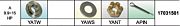 Solas 17031501 Solas Fixed Pressed In Prop Hardware Kits, Yamaha Yamaha 9.9-15HP