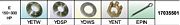 Solas 17035501 Solas Fixed Pressed In Prop Hardware Kits, Yamaha Yamaha 100HP+