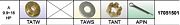 Solas 17051501 Solas Fixed Pressed In Prop Hardware Kits, Tohatsu/Nissan Tohatsu/Nissan 9.9-20HP