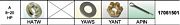 Solas 17061501 Solas Fixed Pressed In Prop Hardware Kits, Honda Honda 8-20HP