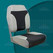 Springfield 1040663 High Back Fold Down Seat - Gray/Charcoal