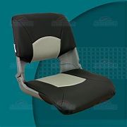 Springfield 1061017 Skipper Deluxe Molded Fold Down Seat - Gray/Charcoal