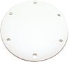 T&H Marine DSSDP22DP 8" White Designer Series Screw Down Plate